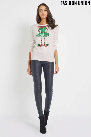 Fashion Union Novelty Elf Jumper